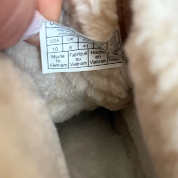 UGG Tan Suede Platform Ankle Boots - Picture 5 of 9